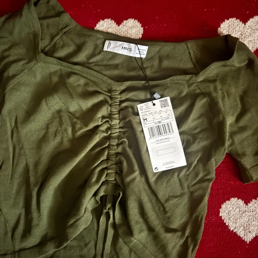 Mango Khaki Green Women's Crop Top - Picture 1 of 5